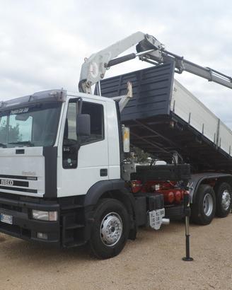 Iveco eurotech 260e31 ribaltabile con gru