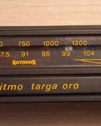 RITMO TARGA ORO FIAT AUTORADIO ORIGINALE EPOCA