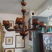 lampadario in vetro di murano a 8 punti luce 