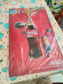 Coca cola targa in alluminio  in buone condizione