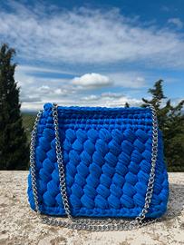 Borsetta a uncinetto punto puff