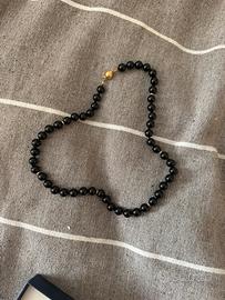 Collana in onice e oro