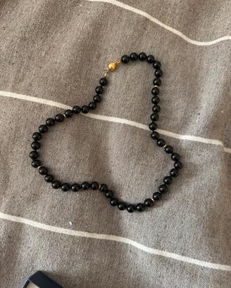 Collana in onice e oro