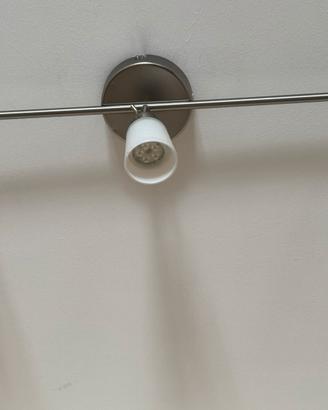 Faretti moderno da soffitto (3 luci) metallo satin