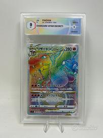 Carta pokemon charizard v hyper GRAAD 9