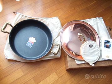 Barralini pentole set rame puro nuove