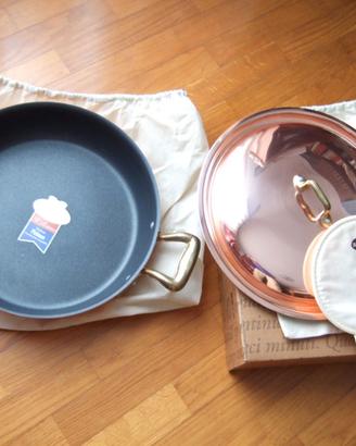 Barralini pentole set rame puro nuove
