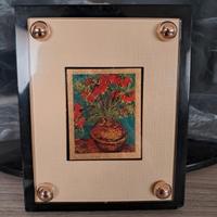 Cromolitografia d'arte Vang Gogh su foglia oro