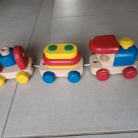 trenino in legno