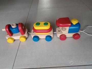 trenino in legno