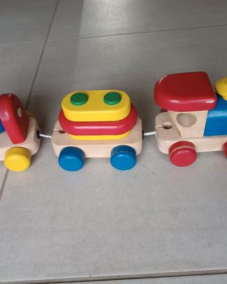 trenino in legno