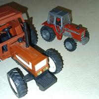 Modellini trattori Fiat e Massey Ferguson