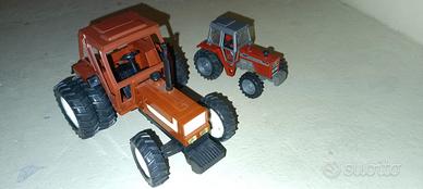 Modellini trattori Fiat e Massey Ferguson