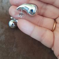 orecchini in acciaio goccia piccola