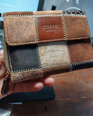 Portafoglio Coveri World in pelle Vintage