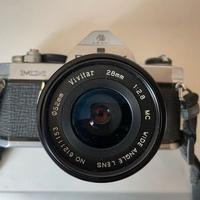 Pentax MX con 50mm 1:1.4 e 28mm 1:1.8