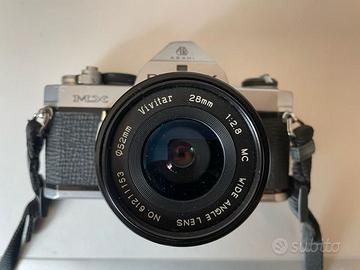 Pentax MX con 50mm 1:1.4 e 28mm 1:1.8