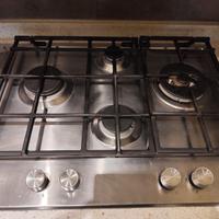 🔥Piano cottura a gas in acciaio inox – 4 fuochi