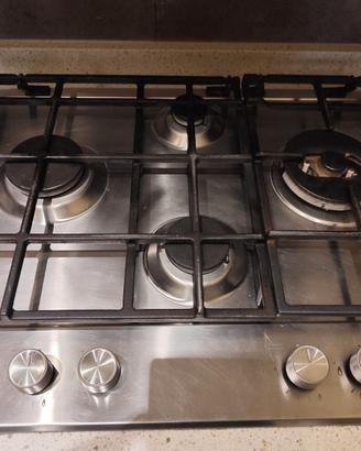 🔥Piano cottura a gas in acciaio inox – 4 fuochi
