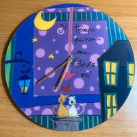 Orologio da parete in vetro