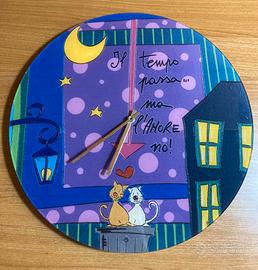 Orologio da parete in vetro