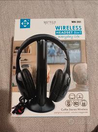 cuffia wireless stereo wetech 