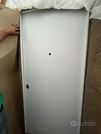 Porta blindata 90 x 210 bianco liscio destra