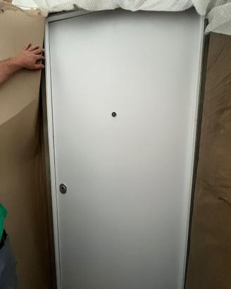 Porta blindata 90 x 210 bianco liscio destra