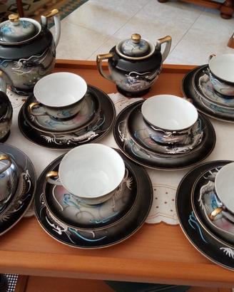 Servizio da the in ceramica giapponese 