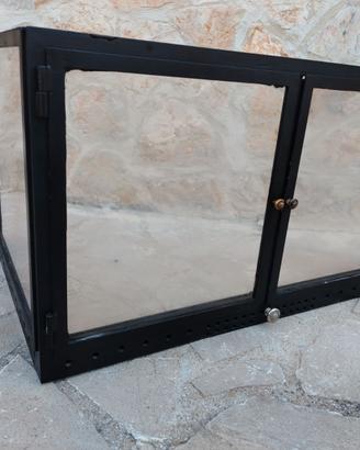 Sportello Camino in ferro e vetro ceramico
