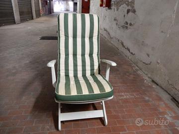 coppia di sedie/sdraio da terrazza o giardino
