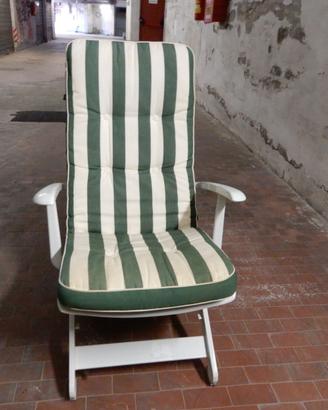 coppia di sedie/sdraio da terrazza o giardino