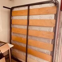 Rete a doghe + Materasso matrimoniale Memory Foam