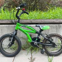 Bicicletta KAWASAKI bambino con ruote 14 pollici