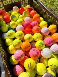 100 palline da golf colorate