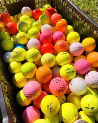 100 palline da golf colorate