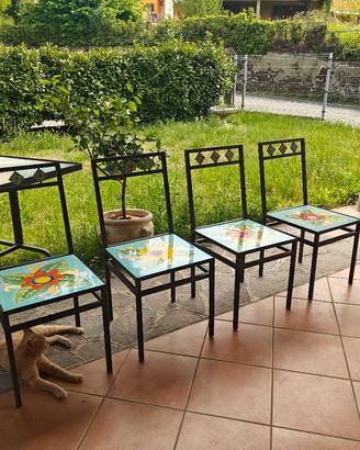Set Nino Parrucca 4 sedie + tavolo