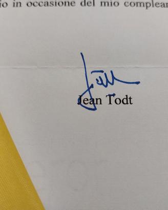 Jean Todt Ferrari S.p.A CEO Lettera Autografo 2008