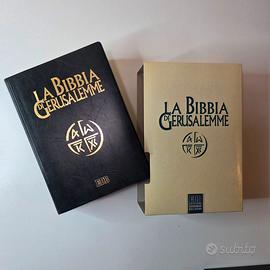 Bibbia di Gerusalemme EDB libro Pelle vintage Eleg