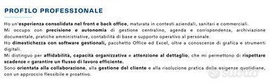 Segretaria, impiegata back office