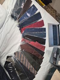 cravatte 100% seta vintage 