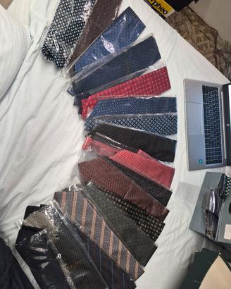 cravatte 100% seta vintage 