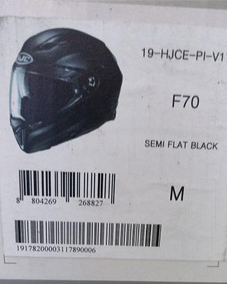 casco hjc f70 nero taglia M
