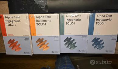 Libri TOLC-I Set completo mai usati