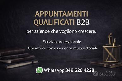Esperta in appuntamenti B2B qualificati