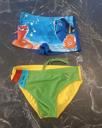 Costumi bagno bimbo set 2 pz tg. 5/6 anni