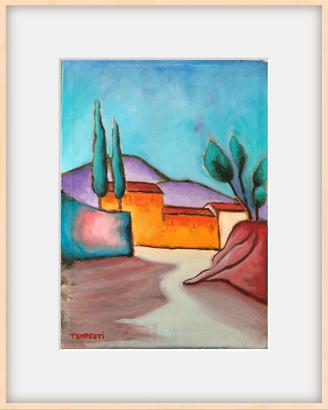 Quadro paesaggio toscano 