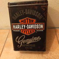 Scatola vintage in latta HARLEY DAVIDSON
