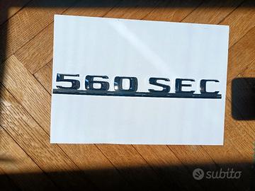 Logo Mercedes 560 SEC originale serie W126