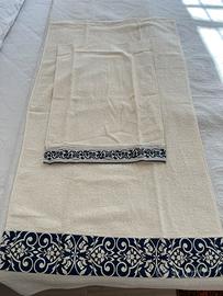 Coppia di asciugamani in spugna